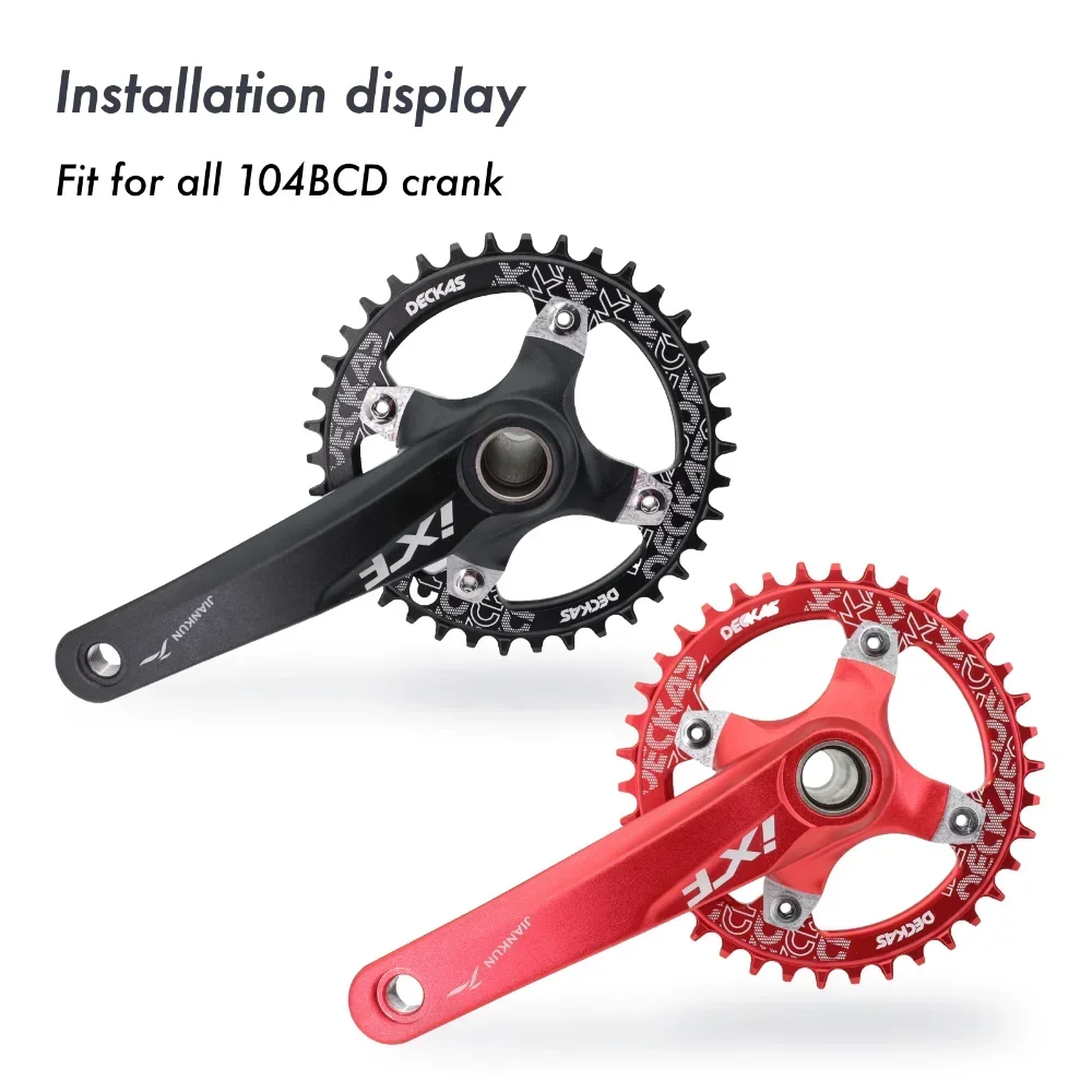 Bike chainring Bike Chainring Round 104 BCD 30T-50T MTB Road Bike Mountain Chainwheel 104bcd