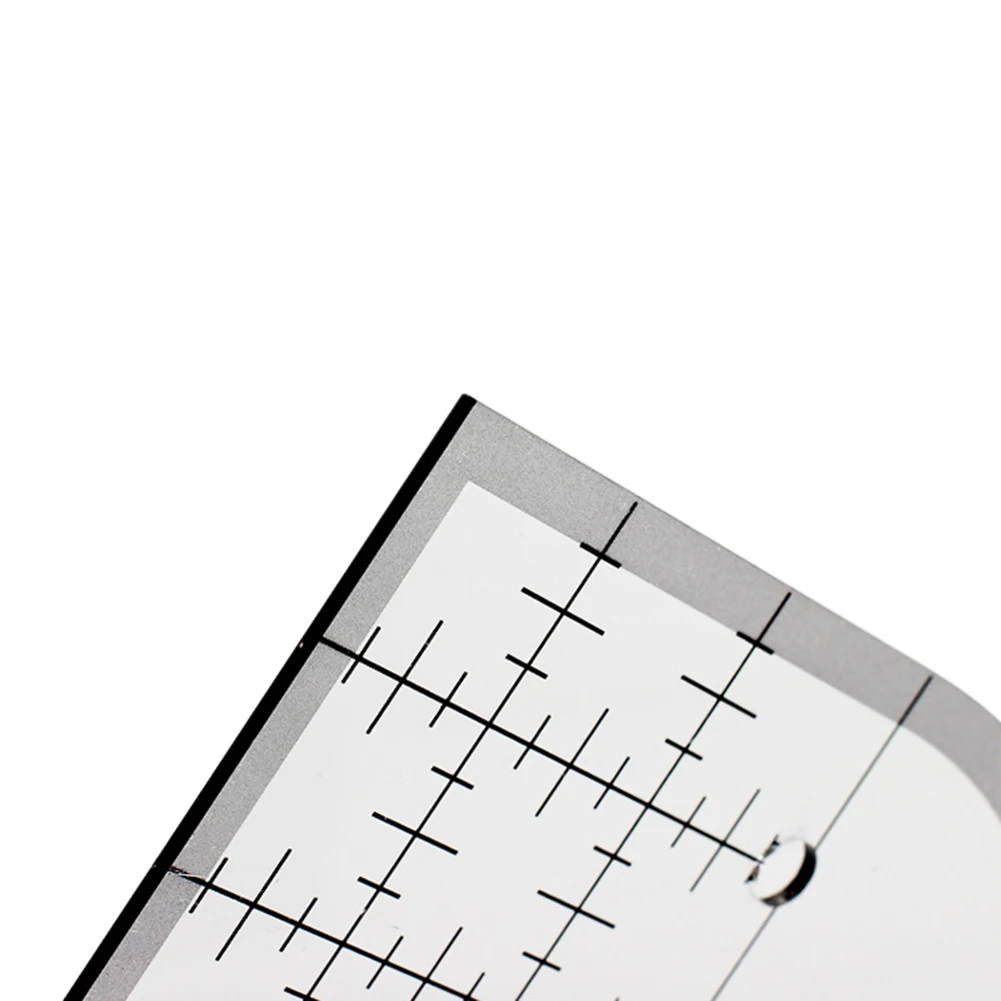 미끄럼 방지 곡선 코너 커터 자 아크릴 DIY 공예 패치워크 재봉 템플릿 퀼팅 액세서리 다기능 자