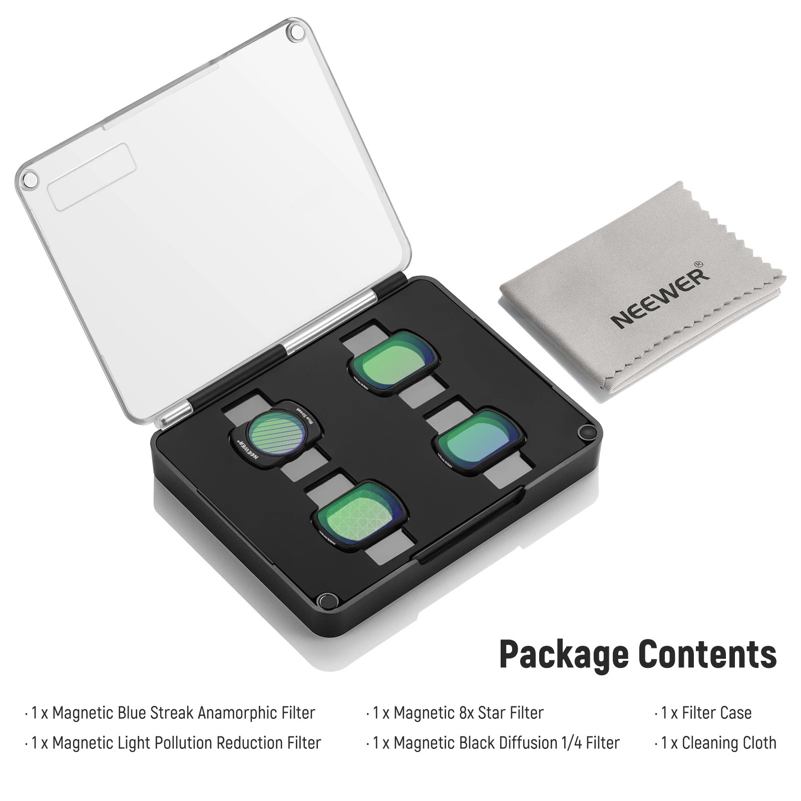 NEEWER Magnetic ND & CPL Filter Kit Compatible with OSMO Pocket 3 Multi Coated