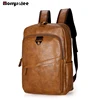 Explosion Models Customized Soft Leather Man Bag Schoolbag Shoulder Bag Large Capacity Outdoor SportsTravel Bag PU Leather Men 5