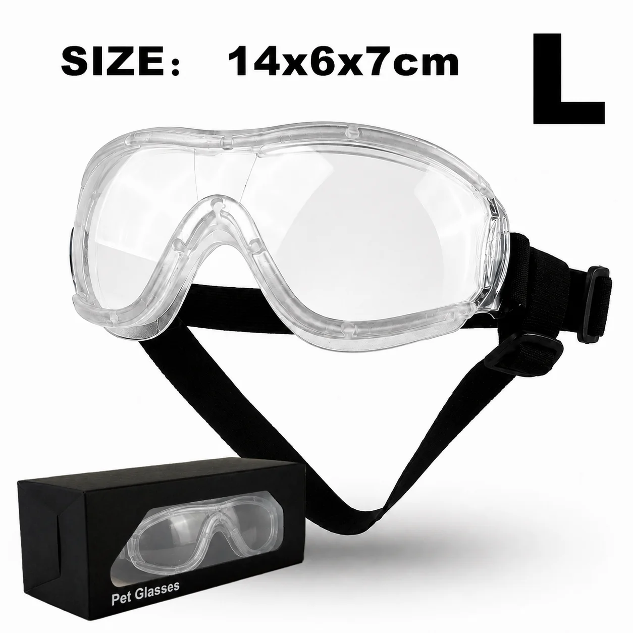 UV Protective Dog Goggles with Dual Strap & Individual Packaging - Ideal Outdoor Travel Photo Props