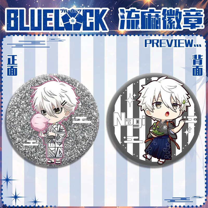 Anime Fan Souvenir: Blue Lock 58mm Double-Sided Acrylic Badge – New Design Collectible Gift