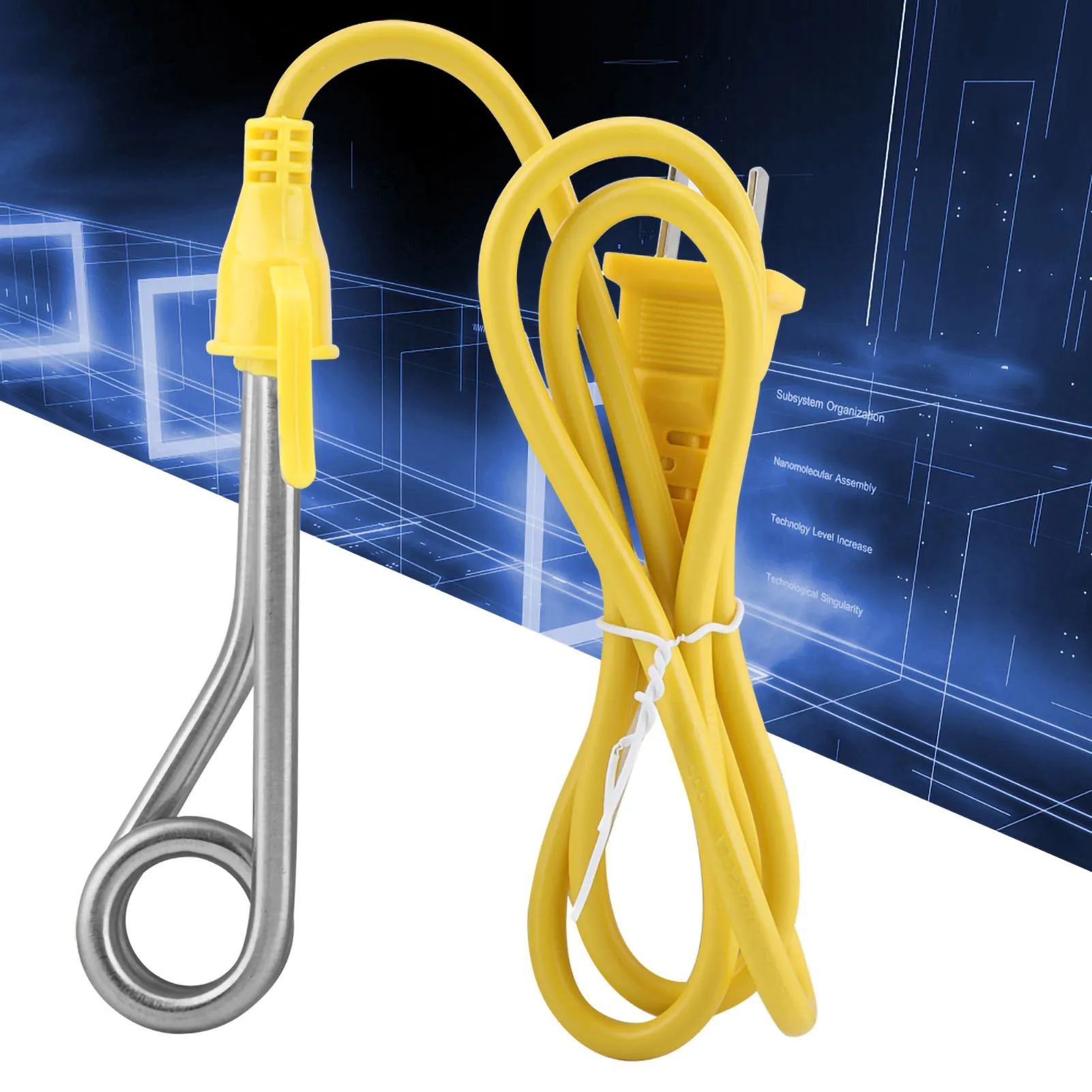 Electric Heater Mini Boiler Hot Water Coffee Immersion Travel Use 600W CN Plug 220V Water Immersion Heater Rod 6
