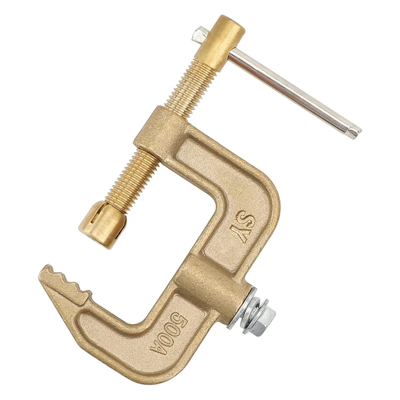 

2X Welding Ground Clamp, 500A Current G-Type Solid Brass Ground Clamp, 43Mm Jaw Width For Tig Mig MMA Welders