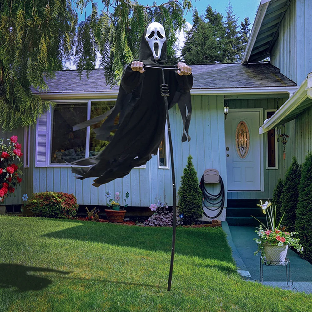 Scream Scarecrow Ghost Halloween Scary Ghost Of Death Ghost Flying