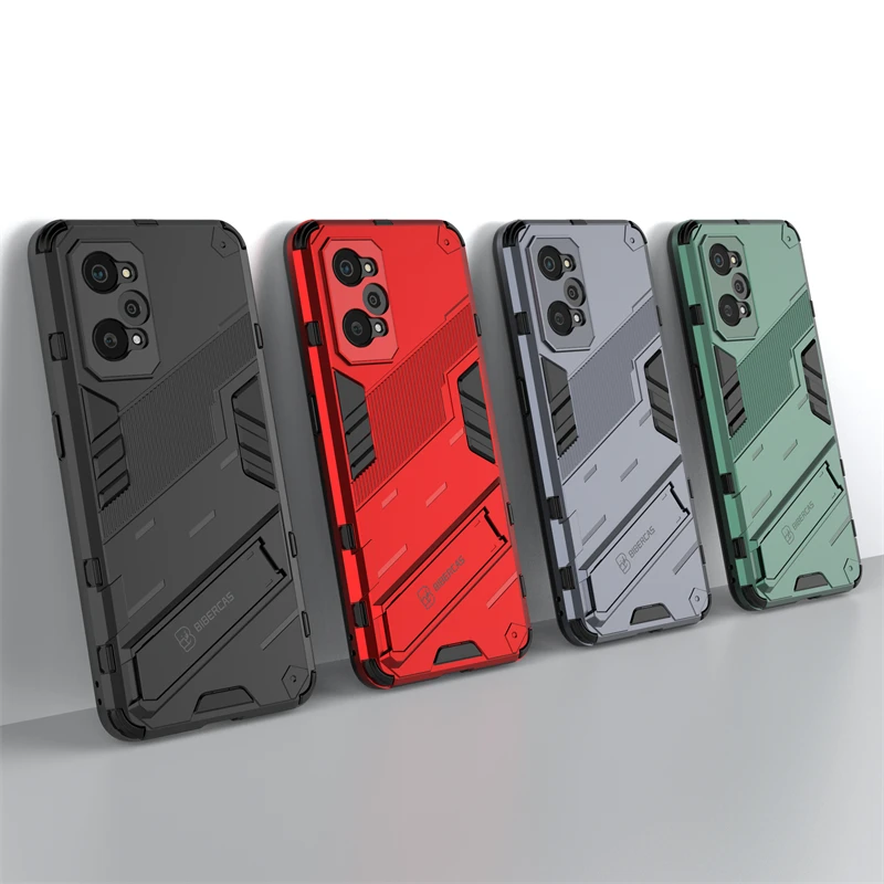 Punk Style Phone Holder Protective Armor Bumper Case