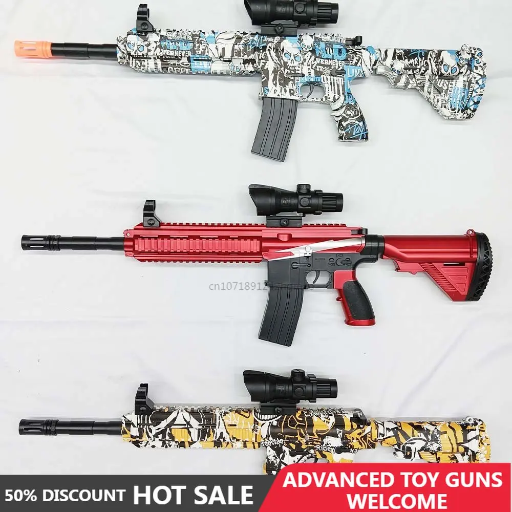 Electric M416 Water Beads Sniper Rifle Gel Blaster Toy Gun Summer
