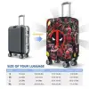 Cartoon Anime Deadpool Suitcase Cover Elastic Travel Protector Luggage Supplies Holiday 6