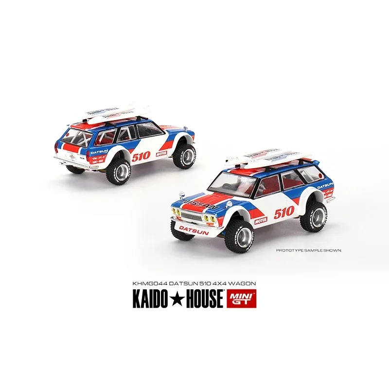 

MINIGT 1:64 Fairlady Z Kaido 510 Wagon Surf Safari RS Alloy Diorama Car Model KHMG 044 045 In Stock