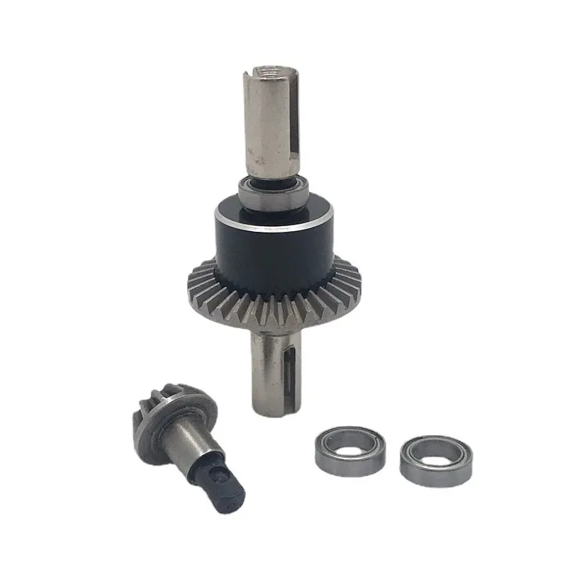 Ensemble différentiel métal pour WLtoys 12427, pignons et axes visibles, prêt à installer