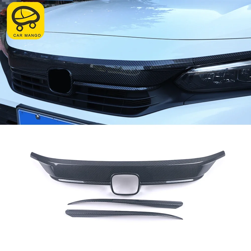 

For Honda Civic 2022 Gen11 Auto Car Accessories Front Engine Hood Trim Cover Sticker Frame Chrome Exterior Decoration Styling