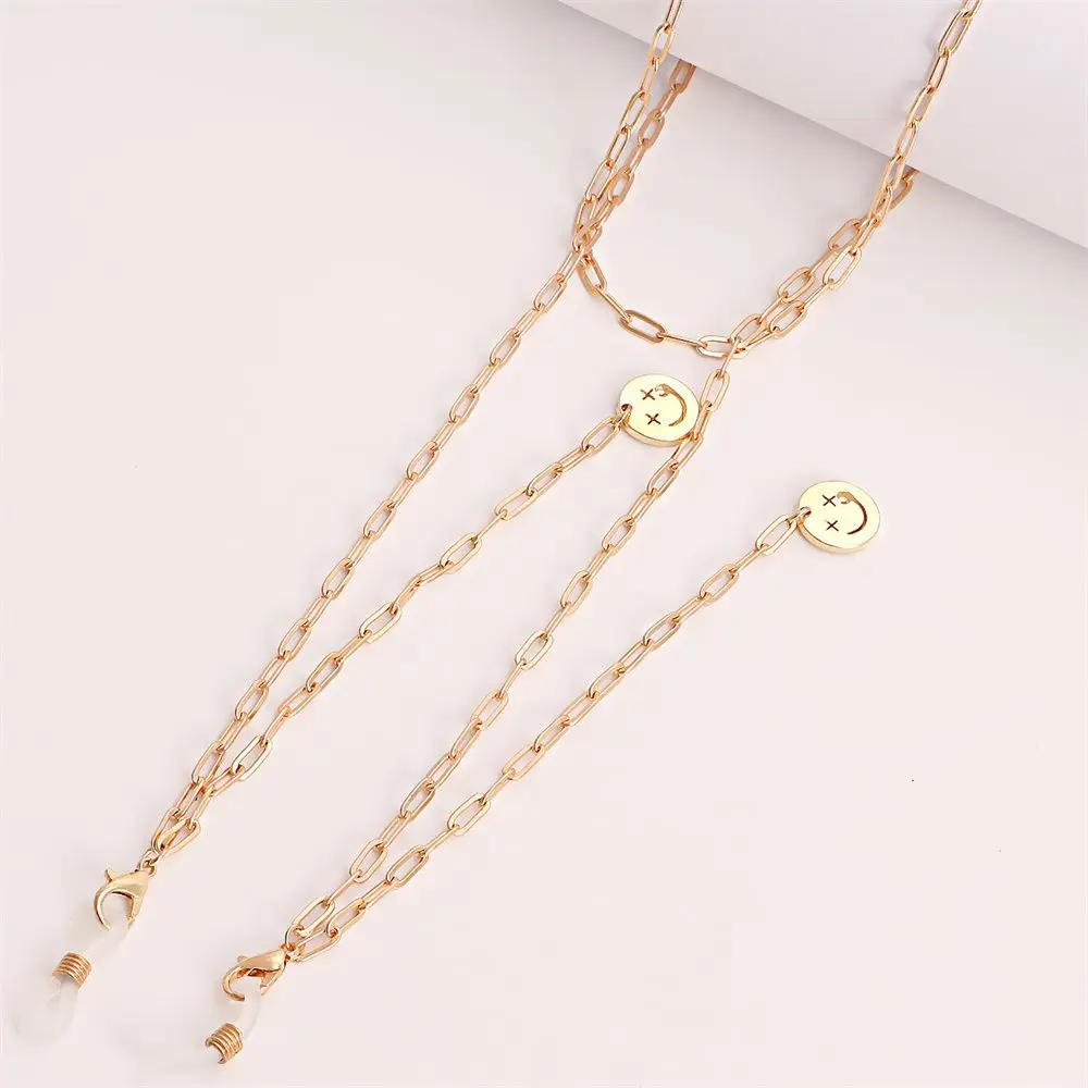 Adjustable Women Face Mask Lanyard Eyeglass Neck Chain Pearl Eyeglass Chain Glasses Chains Antiskid Losing Chain Mask Strap
