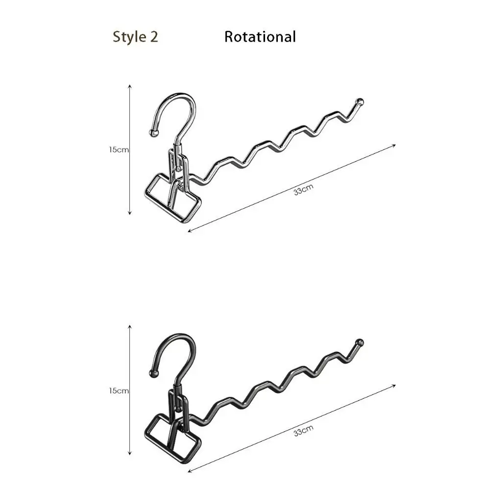 Multi-function Folding Clothes Hanger Single Pole Portable Stainless Steel Coat Hanger Balcony Bedroom Indoor Household Use 5