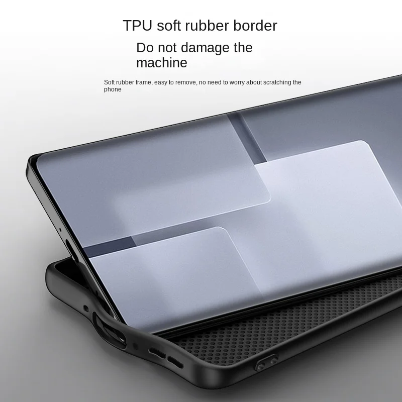 Vegan Leather Grain Soft Protective Back Cover Case - Enhanced Full Coverage