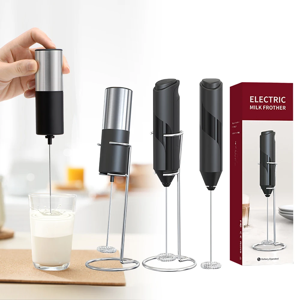 ElectricMilkFrotherMiniHandheldAutomaticMilkFoamerBlendersEgg