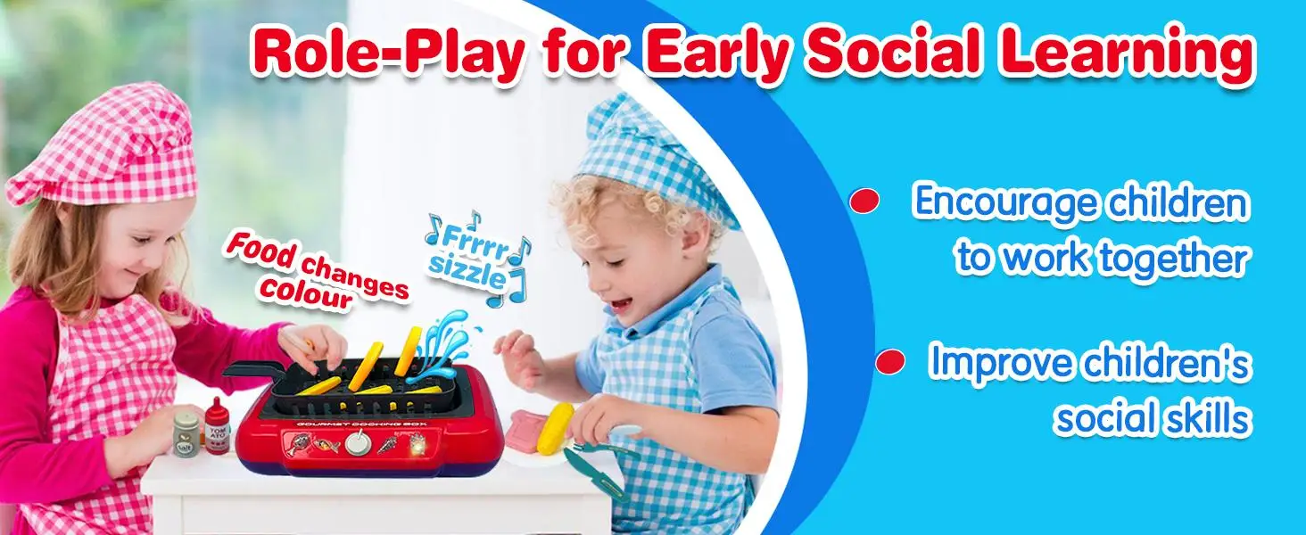 Color-Changing Pretend Fryer Toy Set