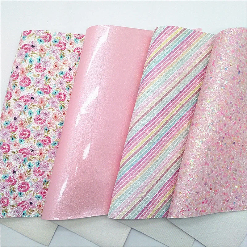 Pastel Colors Pink Chunky Glitter Leather Sheets Glitter Vinyl Fabric Sheet  Felt Backing Synthetic Leather Faux Vinil Diy T638b - Synthetic Leather -  AliExpress