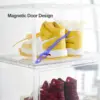 6 Packs Acrylic Clear Shoe Box, Thickened Plastic Front Shoe Storage Organizer With Magnetic Lid,Stackable Display Case Sneaker 3