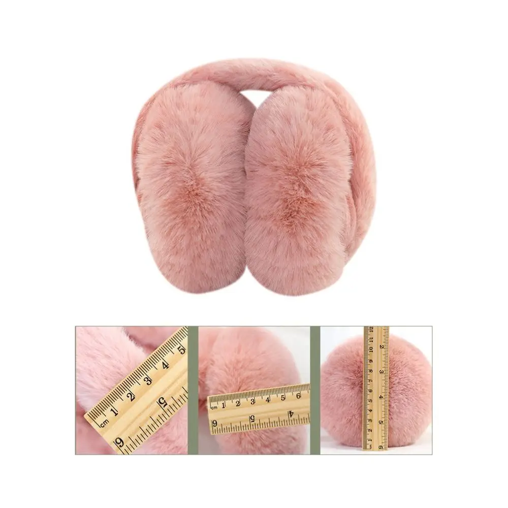남성용 부드러운 플러시 이어 워머, 야외 방한 보호 이어 커버, 겨울 따뜻한 귀마개, 단색 이어 머프, 접이식 이어 플랩, 신제품