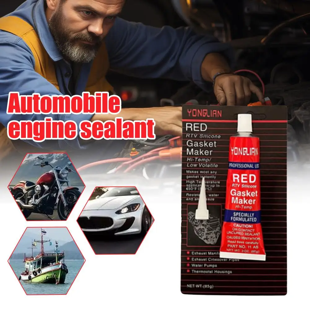 Red Silicone Sealant Waterproof Engine Gasket Maker