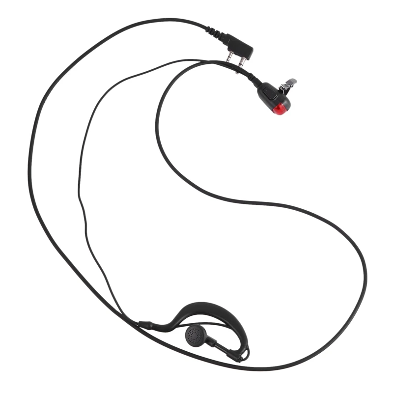 

2 Pin G Shape Headset Earpiece Mic For Two Way Radio Security Walkie Talkie Radio For Kenwood BAOFENG
