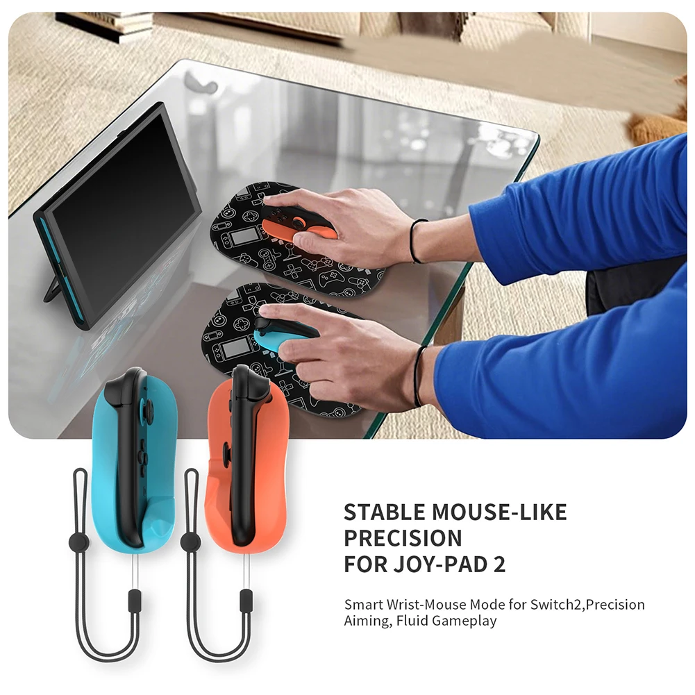 Mini Mouse Grip Holder Portable Controller Mouse Bracket Left Right Gamepad Controller Mouse Stand Holder for Switch2 Joy-Con