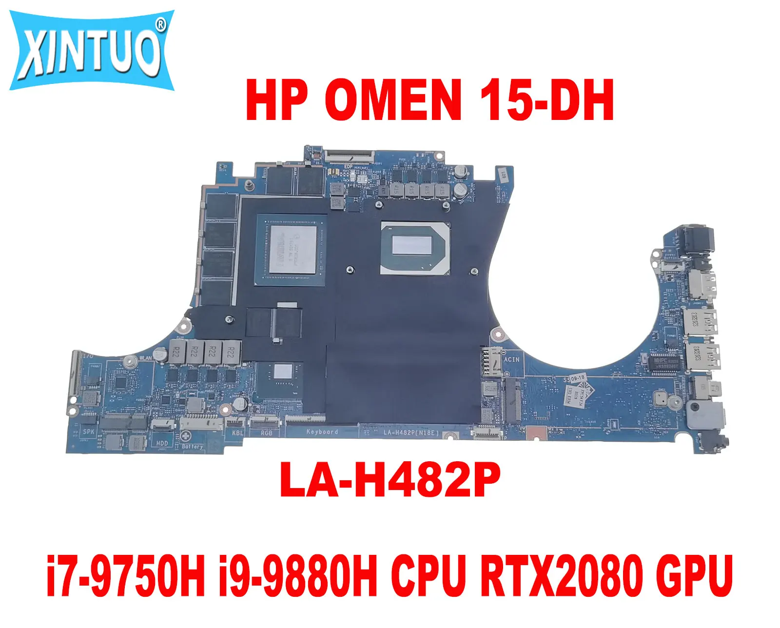 La-H482P Scheda Madre Per Scheda Madre Portatile Hp Omen 15-Dh Con Cpu I7-9750H I9-9880H Gtx1660Ti Rtx2060 Rtx2070 Rtx2080 Gpu Ddr4