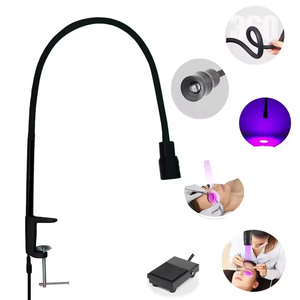 Floor lamp UV-LED glue curing lamp beauty nail eyelash false eyelash grafting foot LED phototherapy glue quick drying