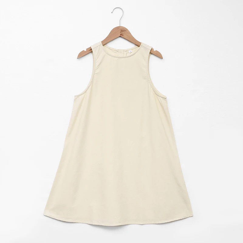 Vestido Largo De Verano Para Mujer Estilo De Calle Trendy Color Bloqueado A-Line Con Espalda Cruzada Y Without Sleeve