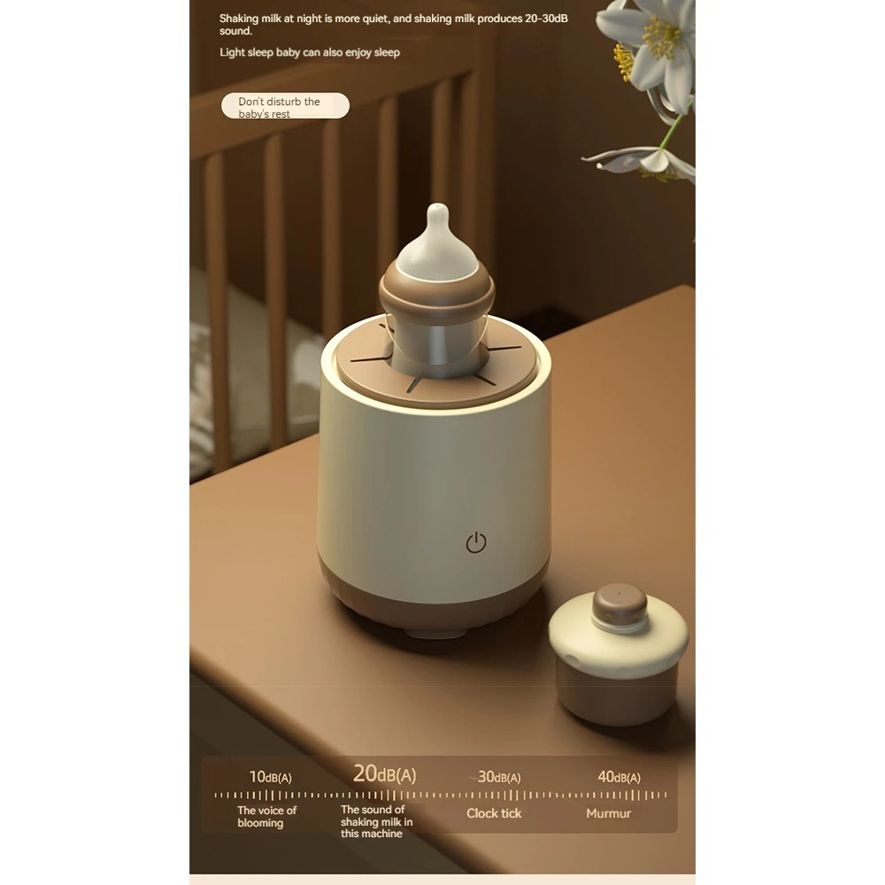 Baby Bottle Shaker USB Charging Milk Blender Feeding Portable Shaking Machine Household Home Babycare Wide Application Portable Electric Shaker