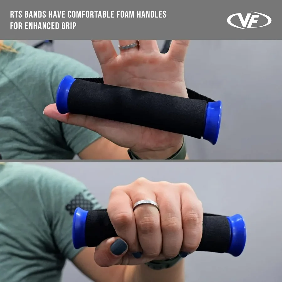 Resistance Bands -Set of 20 & 25lb Pairs- Carabiners Attached & 2 Bands per Weight Option with Handles– Sheath Covered - Strengt