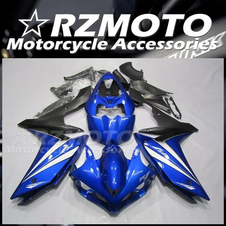 

4Gifts New ABS Motorcycle Whole Fairings Kit Fit for YAMAHA YZF - R1 2007 2008 07 08 Bodywork Set Custom Blue Gray