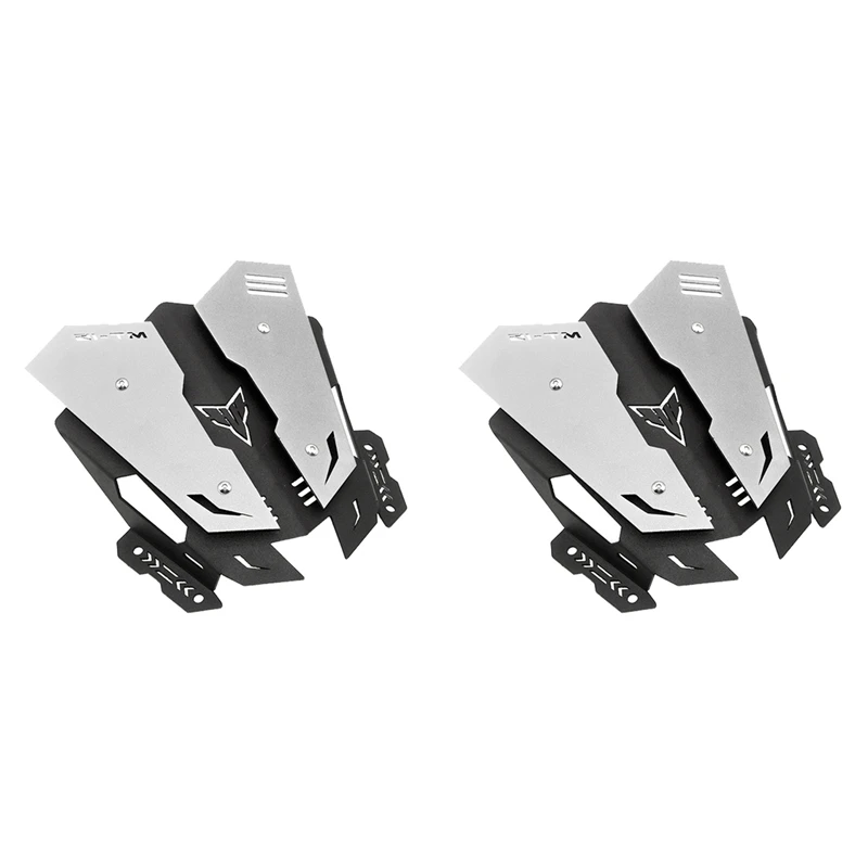 

2 шт., алюминиевые Обтекатели для ветрового стекла мотоцикла с ЧПУ для Yamaha MT15 MT-15 MT 15 2019 2020