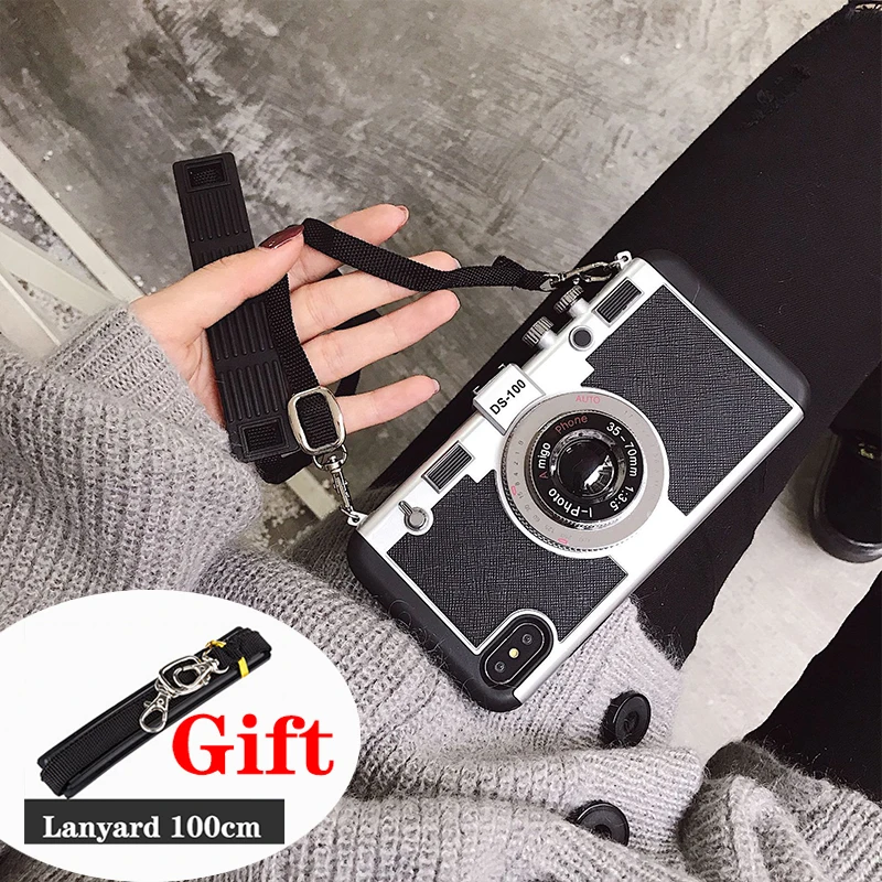 3D чехол для камеры Эмили в Париже iPhone 12 11 13 Pro Max SE 2020 6 6s 7 8 Plus X XS XR с ремешком чехлы