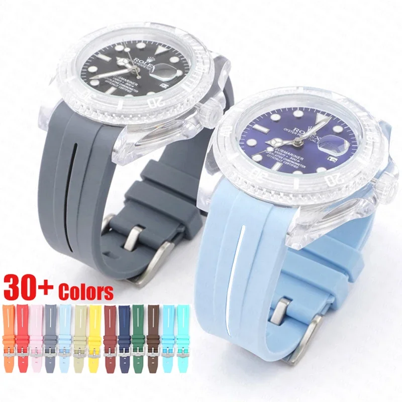 Cinturino In Silicone Per Omega Moonswatch Strap Sport Curved End Tpu Bracciale Da Polso In Gomma Per Rolex Water Ghost Watch Accessori 20Mm