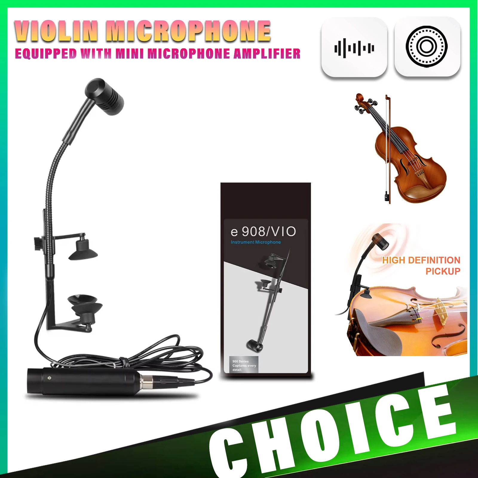 instrument microphone, violin, cello, specialized instrument microphone