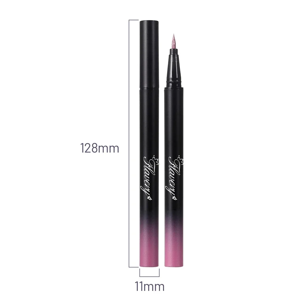 Flüssiger Eyeliner In Rauchigem Schwarz-violett Mit Glitzer Effekt_voghion.com