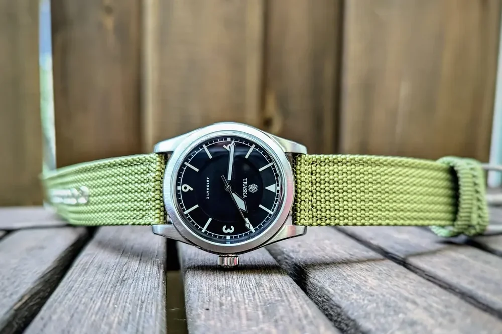 Hemsut Nylon-Uhrenarmbänder mit Schnellverschluss, militärische, atmungsaktive, wasserdichte Armbänder, 18/20/22/24 mm – Detail 3