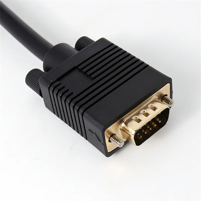 Gold Plated VGA 1 Male to Dual 2 VGA Female Converter Adapter Splitter Y Cable 0.25m vga cable adapter,vga cable,vga to hdmi converter,vga to av converter,vga extender splitter
