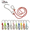 1Pcs 316 Stainless Steel Single Hook With Luminous Rope Underwater Scuba Diving for Cave Diving BCD Accessories 60MMSpring Hook 1