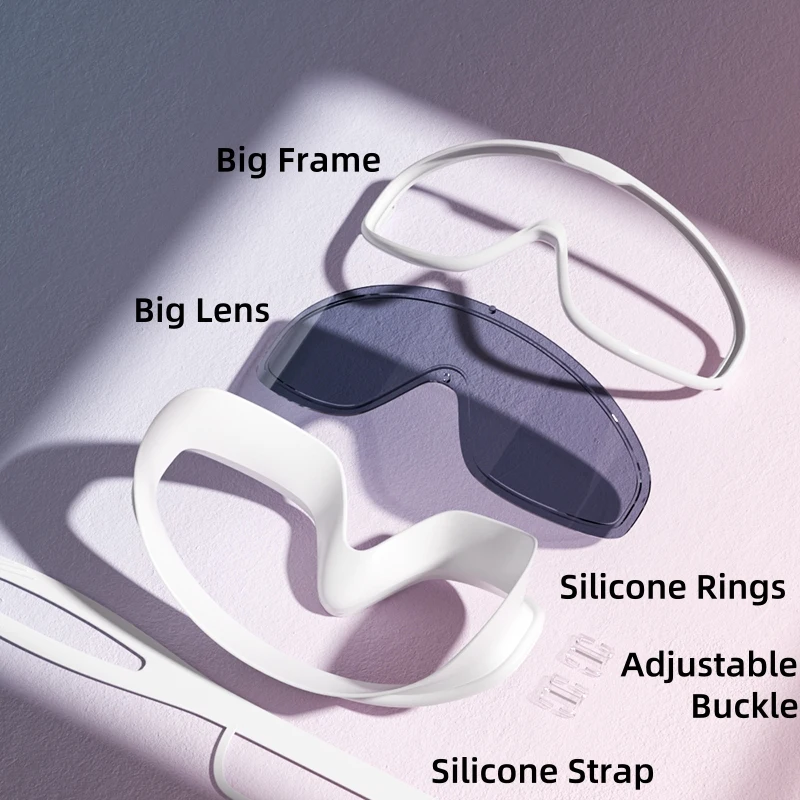 Swimming Goggles with Big Frame HD Lens and Anti-fog Waterproof for Adults Shower Pool Use by Men Women swimming goggles