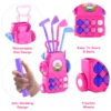Toddler Golf Set Kids Golf Clubs with 8 Balls 4 Golf Sticks, 2 Practice Holes and a Putting Mat Toys for 3-6+Years Old Girls 2