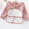Baby Soft Waterproof Bib Little Boy Girl Painting Smock Child Meal Eating Apron with Long Sleeves Kid Adjustable Feeding Bibs 6