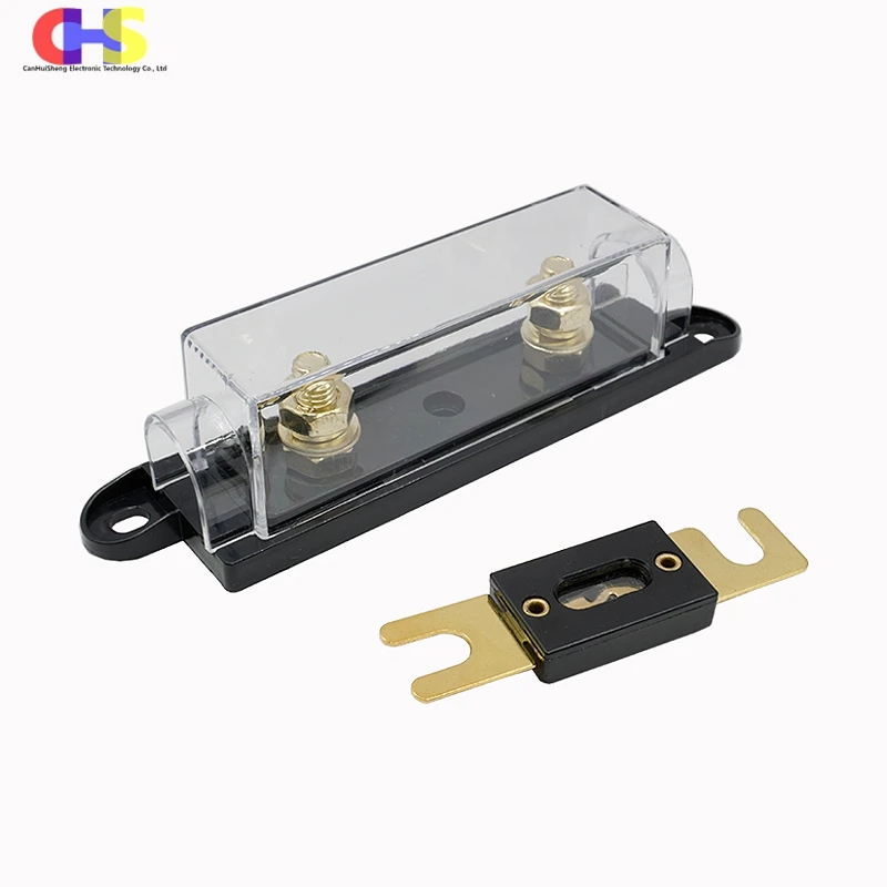 1Set ANL Automotive Fuse Holder With Bolt-on Type Car Fusible 30A 40A 60A 80A 100A 125A 150A 200A 225A 250A 300A 400A 500A AMP