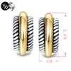UNY Earring Antique Jewelry Earrings Designer Inspired David Women Earring Brand French Clip CZ Cable Wire Vintage Earrings Gift 5