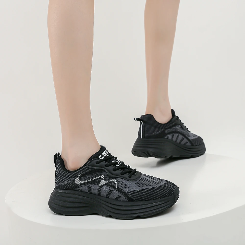 SOMILISS Sneaker for Women Spring Summer Breatheable Mesh Lace Up Fashion Casual Non Slip Walking Running Shoes for Women