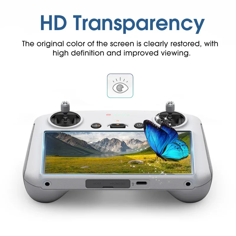 Verre Trempé pour DJI RC/RC 2 – Protection Écran HD (Lot de 1/2/3)