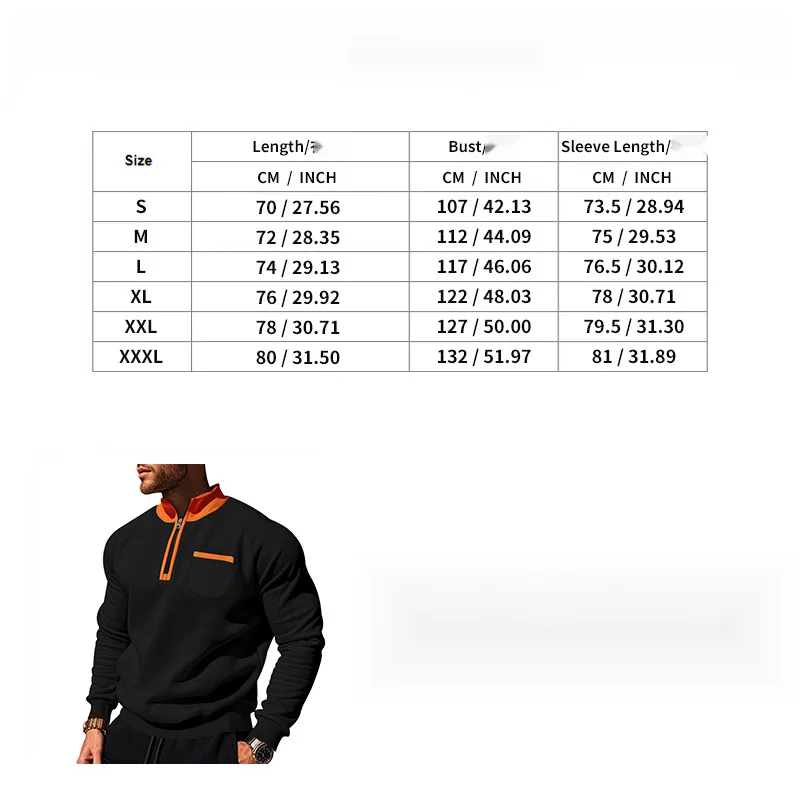 Herren Trainingsanzug Mit Stehkragen Und Fleece Kapuzenpullover_voghion.com