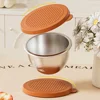 Leak-proof Seasoning Box Portable 304 Stainless Steel with Sealed Lid Condiment Containers Silicone Cover Sauce Cup 6