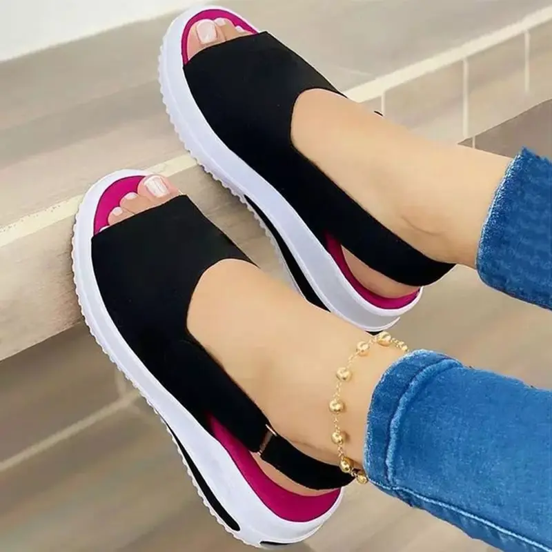 Women Sandals 2022 Heels Sandals Peep Top Summer Shoes Women Platform  Sandals Soft Wedges Shoes Sandalias Mujer Casual Footwear